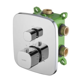 Встраиваемый смеситель Swedbe Platta 9032 термостатический подключение на три выхода хром